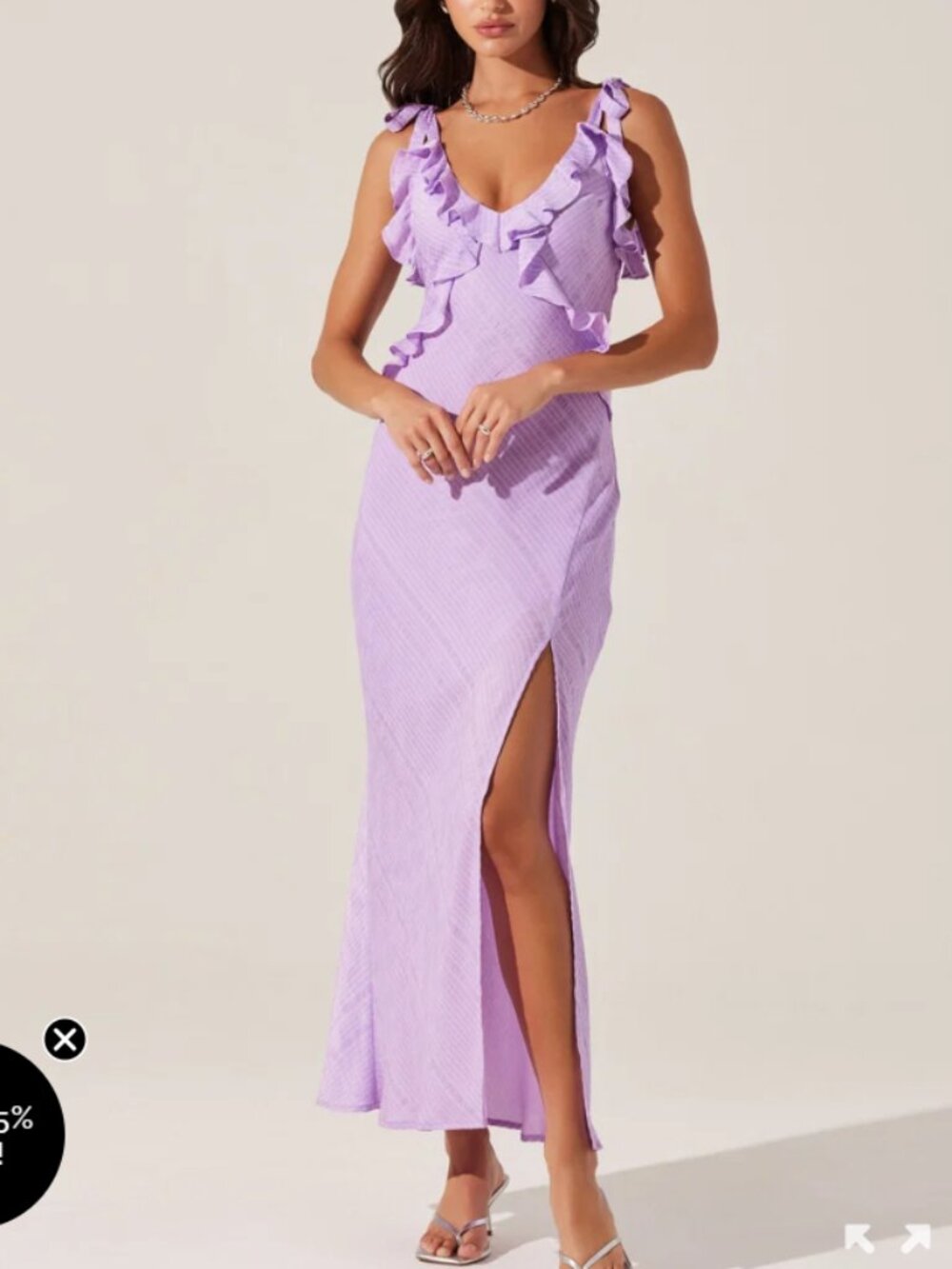 ASTR the Label Sorbae Ruffle Maxi Dress